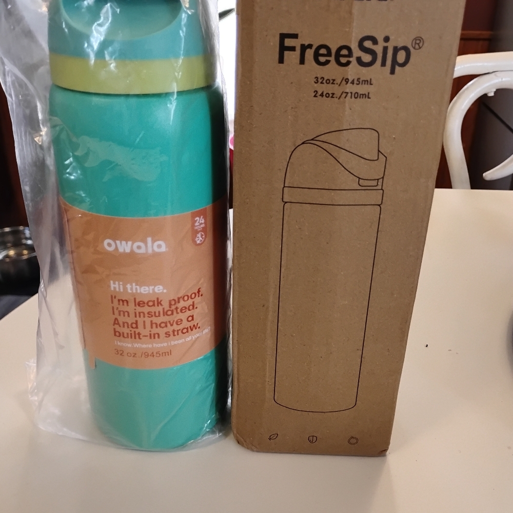 Owala Water Bottle,Freesip Insulated Stainless Steelwith Straw 32 Oz - Picture 10 of 10